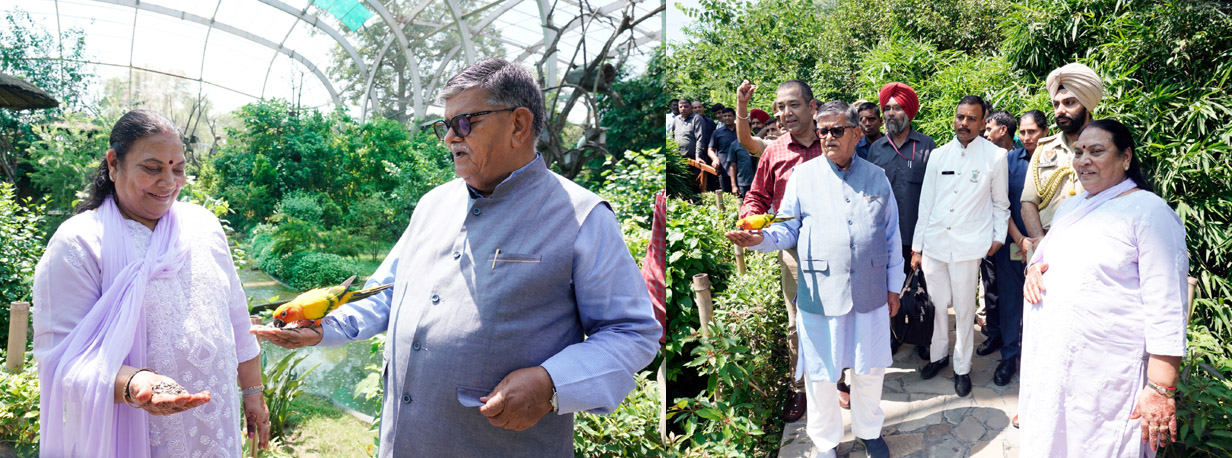 Governor of Punjab and Administrator of UT Chandigarh Shri Gulab Chand Kataria ji visited Chandigarh Bird Park